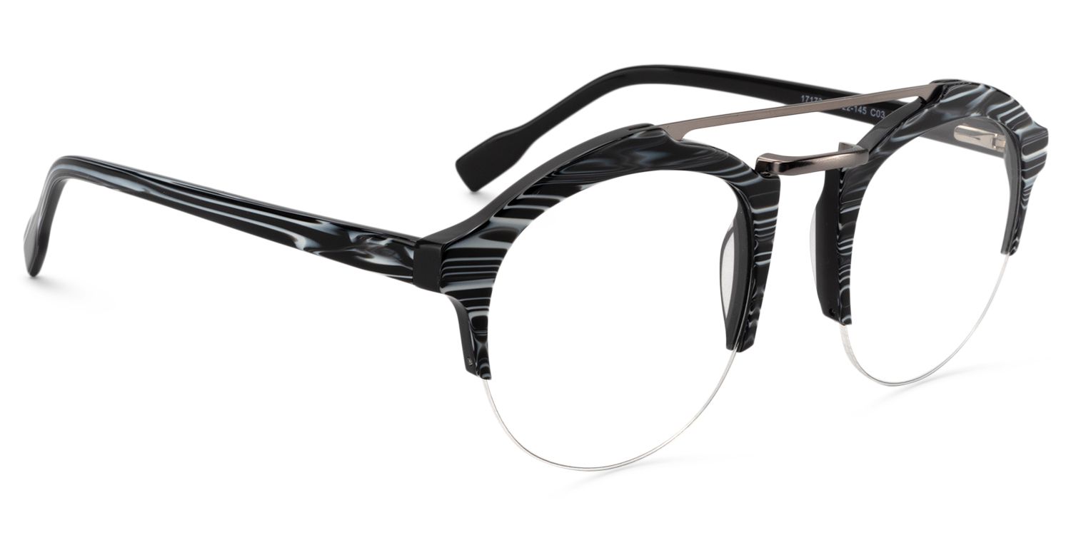 Aviator Gray Glasses | Zeelool Glasses3