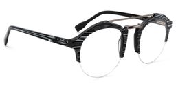 Carson Aviator Black-White Glasses3