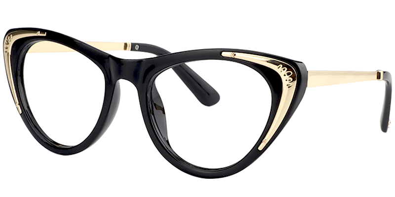 Cateye Black Glasses | Zeelool Eyeglasses Online2