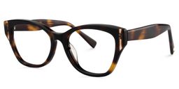 Casandra Square Tortoise Glasses3