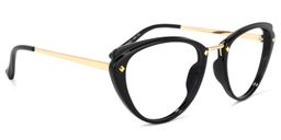 Gunter Cateye Black Glasses2