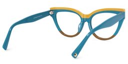 Cascata Cateye Peacock-Blue Glasses3