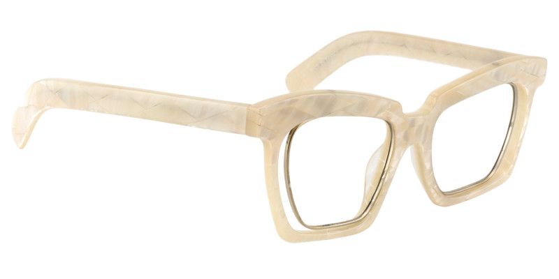 Square Creamy Glasses | Zeelool Glasses3