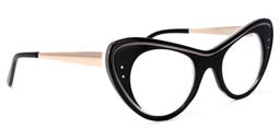 Mayra Cateye Black Glasses 2