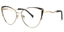 Celestine Cat Eye Black Glasses3