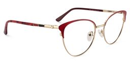 Cerise Browline Red Glasses2