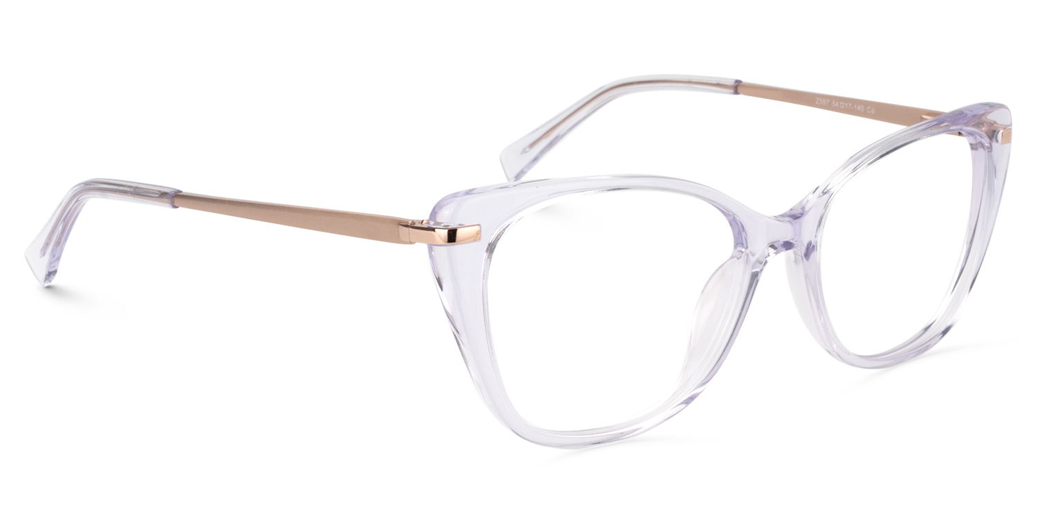 Cat Eye Clear Glasses | Zeelool Glasses3