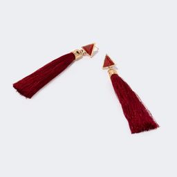 Vogue Bohemian Style Red Tassel Earrings0