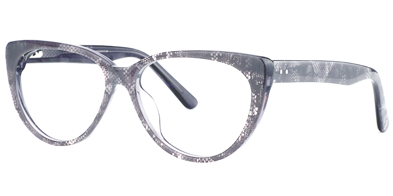 Cat Eye Gray Eyeglasses2