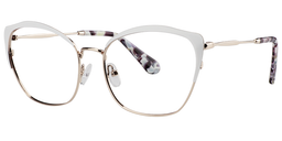 Heidi Cateye White Glasses2