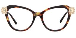 Frederica Cat Eye Glasses0