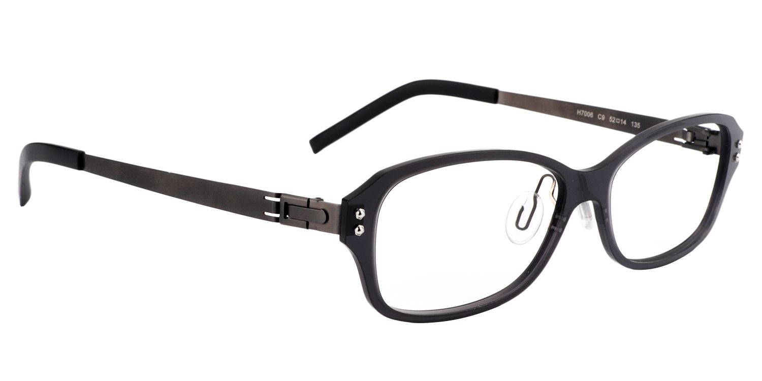 Rectangle Black Glasses | Zeelool Glasses3