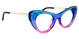 Shirley Cateye Two-tone Glasses2