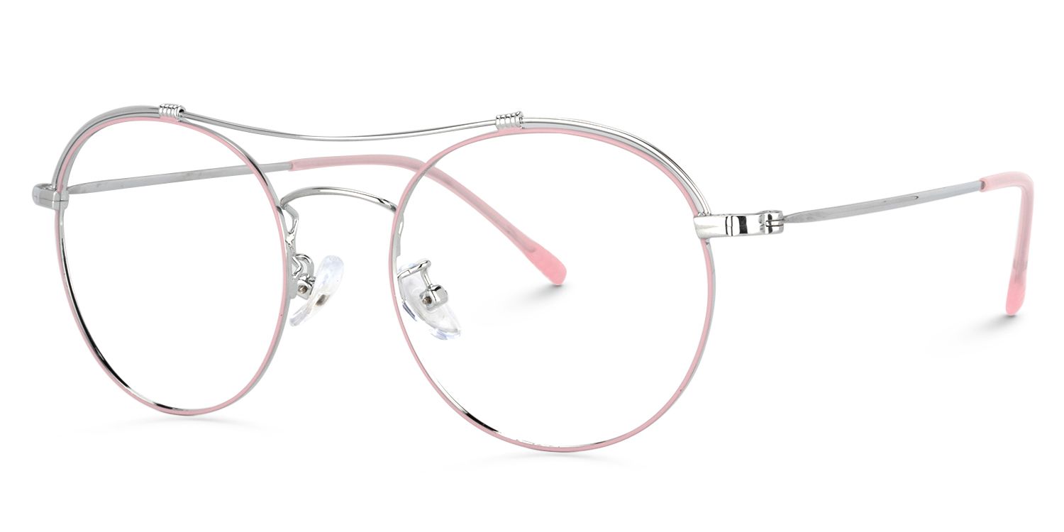 Aviator Pink Glasses | Zeelool Glasses3