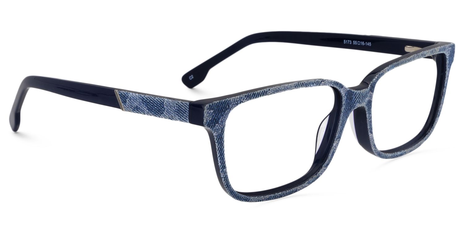 Rectangle Blue Glasses | Zeelool Glasses2