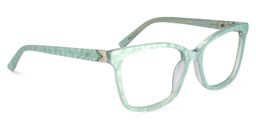 Chauncey Rectangle Green Glasses2