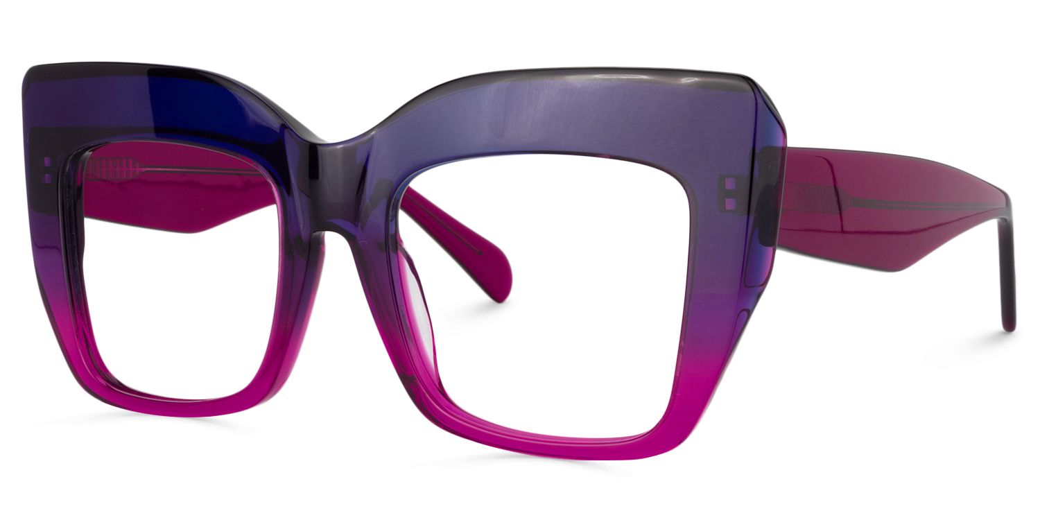Cat Eye Purple Glasses | Zeelool Glasses3