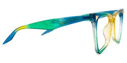 Cicely Geometrical Green Eyeglasses2