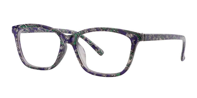 Rectangle Purple Reading Glasses | Zeelool Reading Glasses2