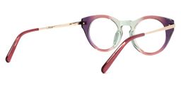 Morennah Cateye Purple-Green Glasses3