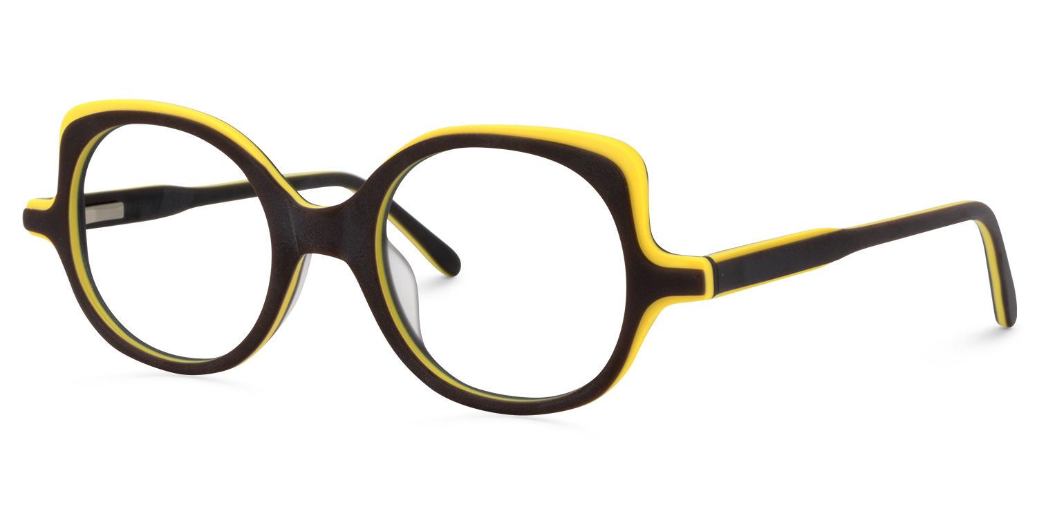 Brown Round Glasses | Zeelool Glasses2