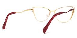 Dodin Cateye Red Glasses3