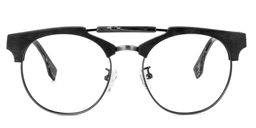 Claudio Aviator Black Glasses0