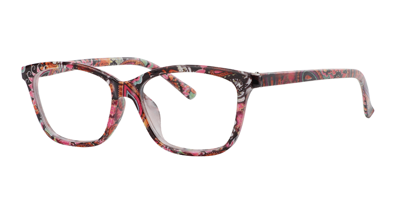 Rectangle Orange Reading Glasses | Zeelool Reading Glasses2