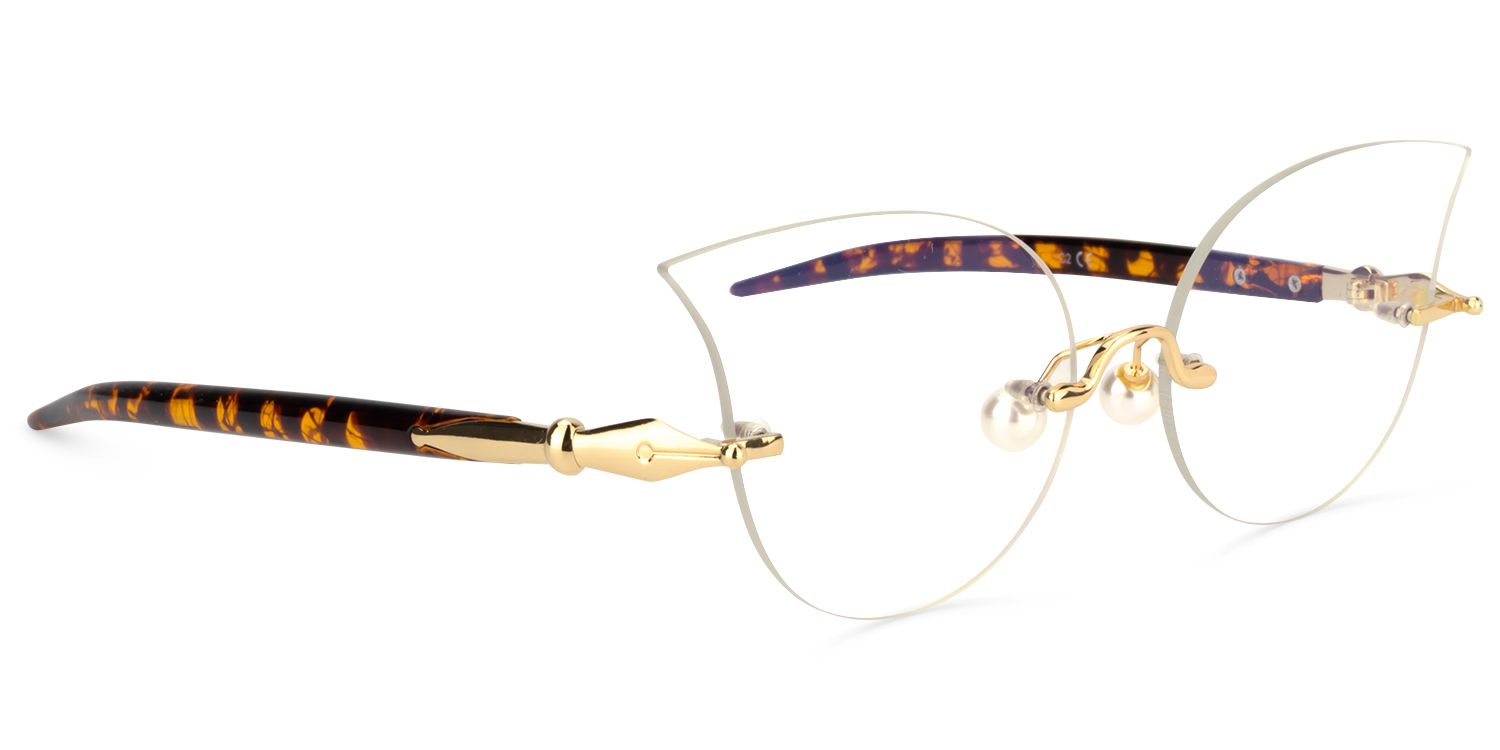 Cat Eye Yellow Tortoise Glasses | Zeelool Glasses1