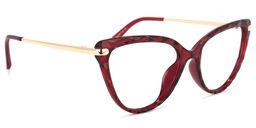 Lucas Cateye Red Glasses2