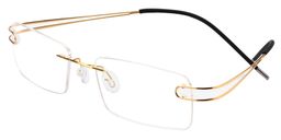 Skyler Rectangle Titanium Glasses 4