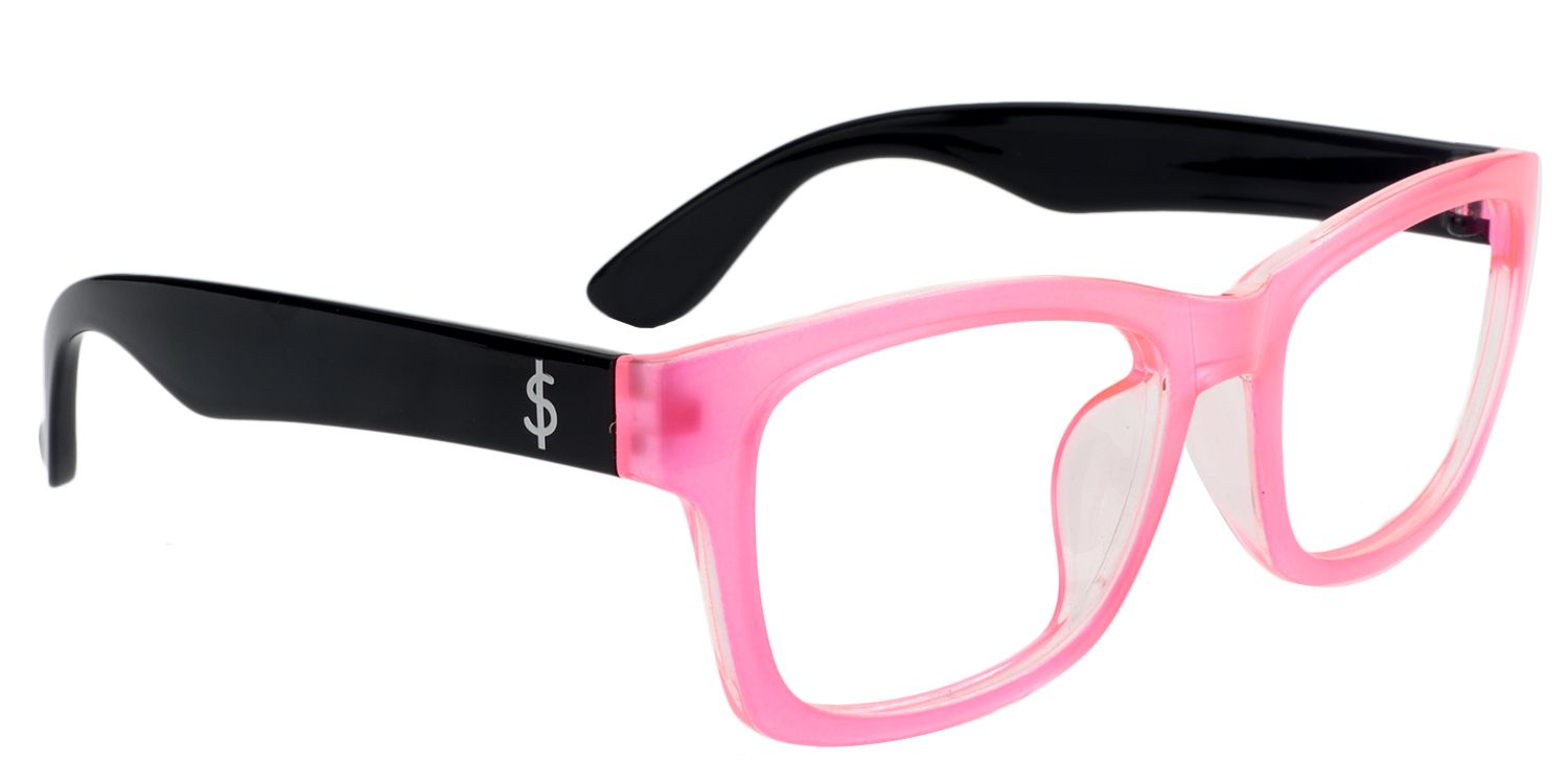 Rectangle Pink Glasses | Zeelool Glasses2
