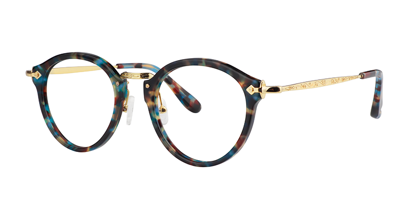 Round Blue-Tortoise Glasses | Zeelool Prescription Glasses2