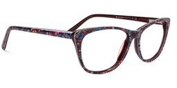 Cleatus Rectangle Floral Glasses2