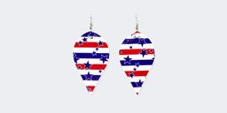 Stylish Water Drop Leather Earrings1