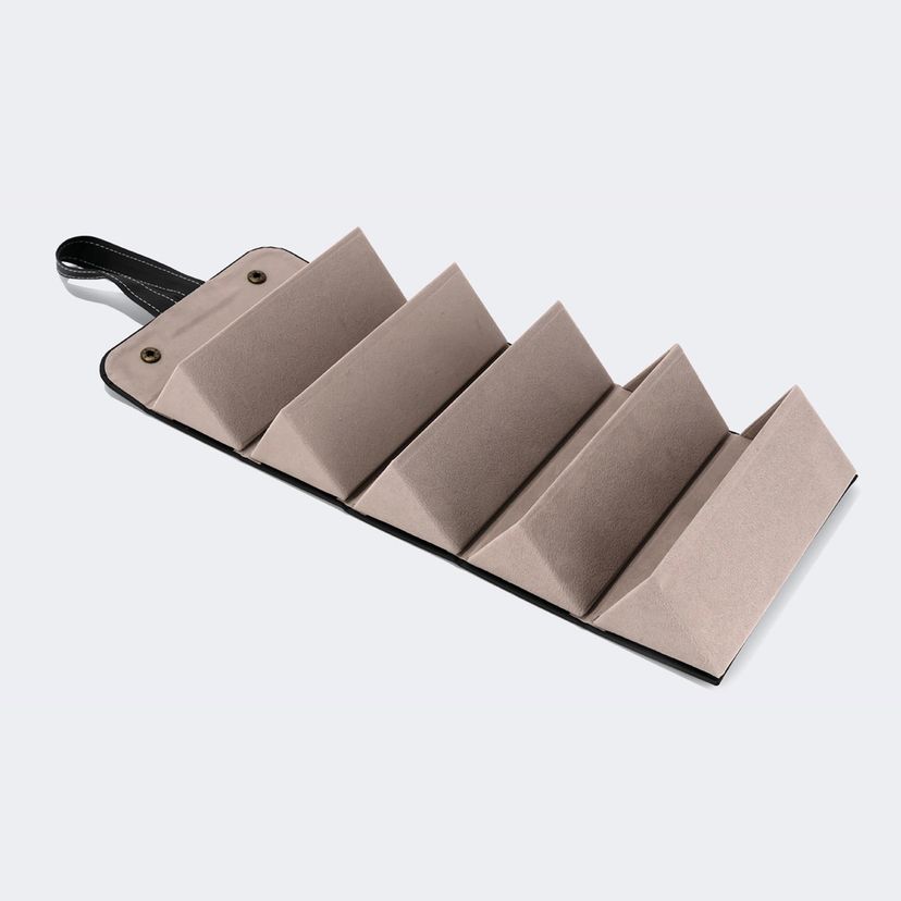 High-end Leather Hanging Black Eyeglasses Storage Box