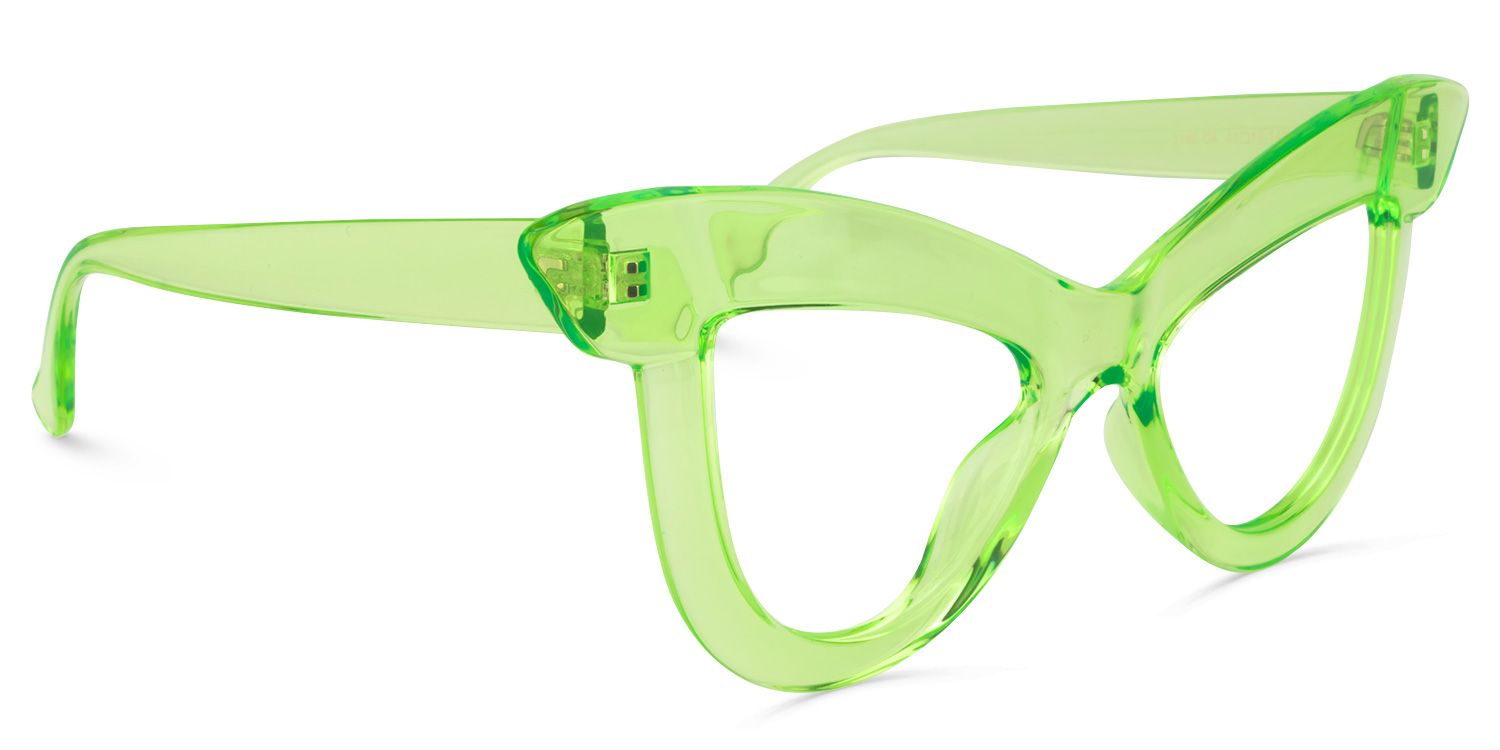 Cat Eye Green Glasses | Zeelool Glasses1