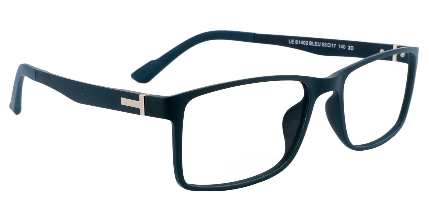 Rectangle Dark-Green Glasses | Zeelool Glasses2