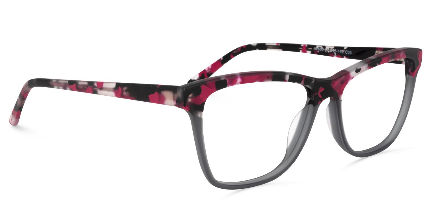 Square Dark-Gray Glasses | Zeelool Glasses2