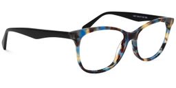 Derrick Rectangle Blue Tortoise Glasses2