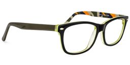 Donnie Rectangle Black Glasses2