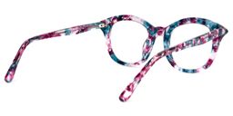 Carlock Square Purple-Floral Glasses3
