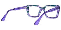Beky Sqaure Purple Glasses3