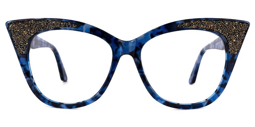 Yarisbeth Cateye Blue-Tortoise Glasses