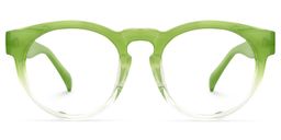 Syckle Round Green Glasses0