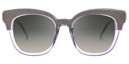 Mariel Square Purple Sunglasses0