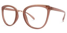 Keyshla Cateye Brown Glasses1