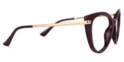 Amarilis Cateye Dark-Red Glasses2