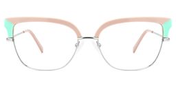 Marcsa Browline Dusty-Pink Glasses0
