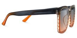 Amador Square Orange Sunglasses2